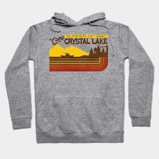 Camp Crystal Lake Vintage 70s Travel Souvenir Hoodie